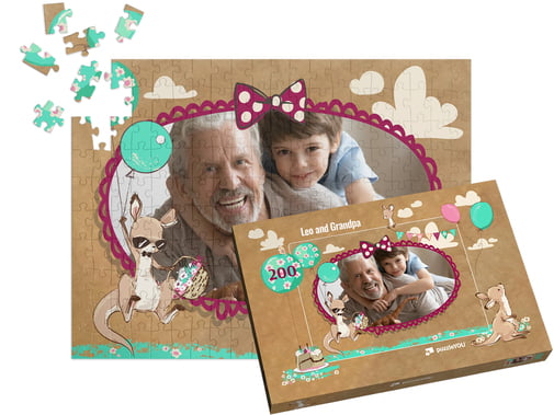 Složené puzzle z fotky 200 s puzzle-krabičkou